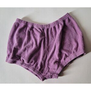 Suzie Kondi Hera Bloomers XSMALL Purple Terry Cloth Shorts